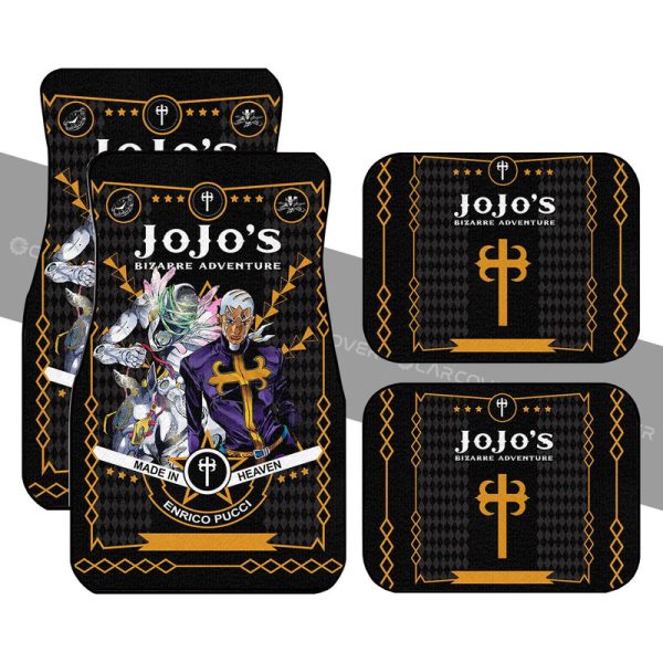 Pucci Car Floor Mats Custom JoJo's Bizarre Anime Car Interior Accessories