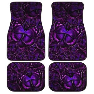 Purple Butterfly Car Floor Mats Custom Car Accessories