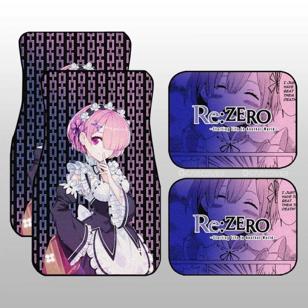 Ram Car Floor Mats Custom Re:Zero Anime Car Accessories