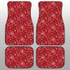 Red Paisley Pattern Car Floor Mats Custom Car Accessories