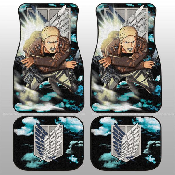 Reiner Braun Car Floor Mats Custom Attack On Titan Anime Car Accessories