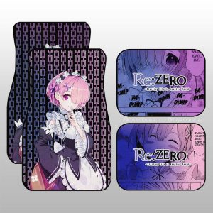 Rem And Ram Car Floor Mats Custom Re:Zero Anime Car Accessories