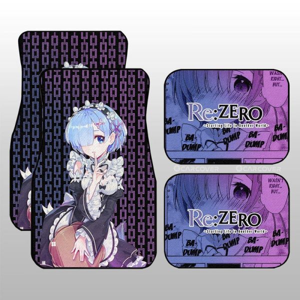 Rem Car Floor Mats Custom Re:Zero Anime Car Accessories