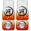 Rengoku Uniform Car Floor Mats Custom Demon Slayer Anime Car Accessories