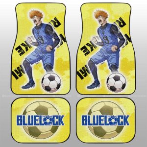 Rensuke Kunigami Car Floor Mats Custom Blue Lock Anime