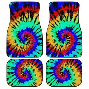 Reserve Tie Dye Car Floor Mats Custom Hippie Car Accessories