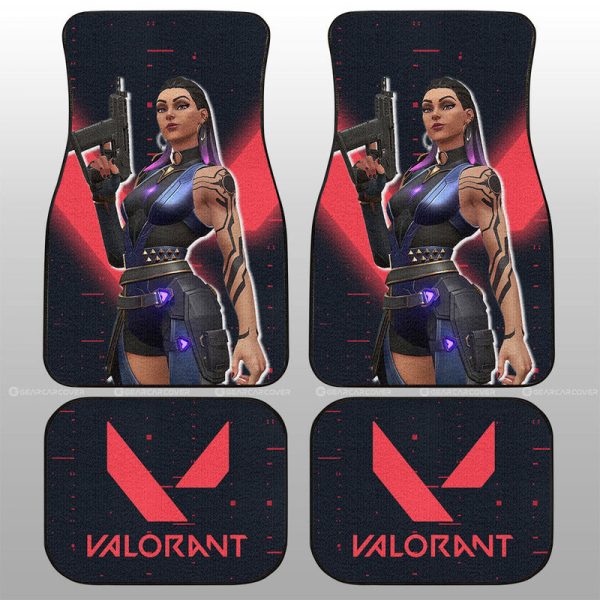 Reyna Car Floor Mats Custom Valorant Agent