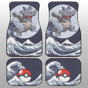 Rhydon Car Floor Mats Custom Pokemon Car Accessories