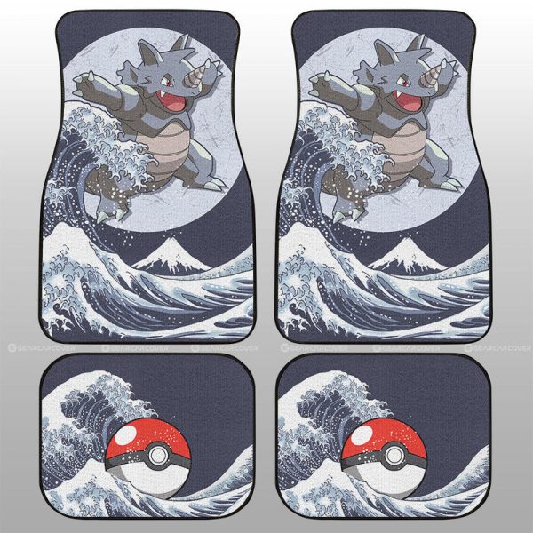 Rhydon Car Floor Mats Custom Pokemon Car Accessories