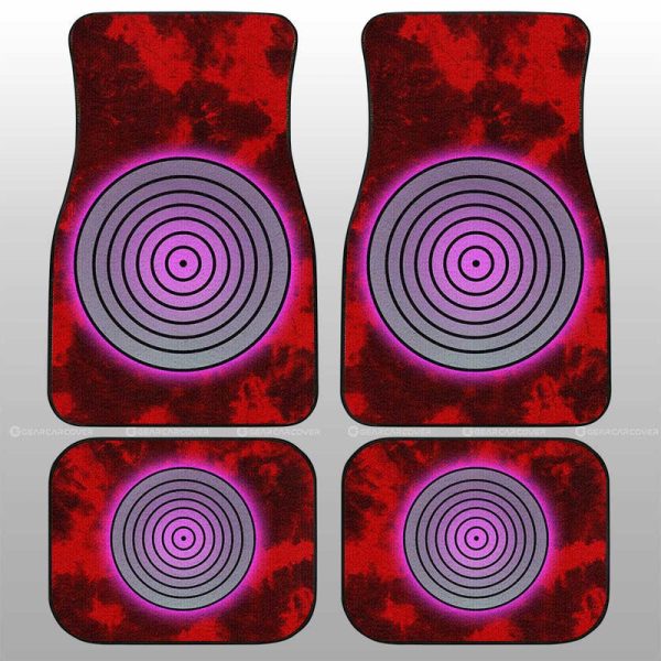 Rinnegan Car Floor Mats Custom Anime Tie Dye Style