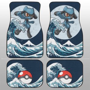 Riolu Car Floor Mats Custom Pokemon Car Accessories