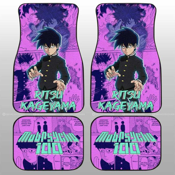 Ritsu Kageyama Car Floor Mats Custom Mix Manga