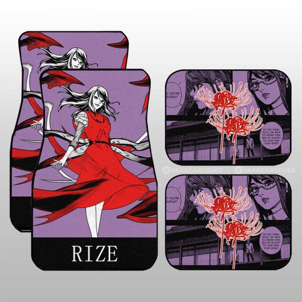 Rize Kamishiro Car Floor Mats Custom Tokyo Ghoul Anime Car Accessories