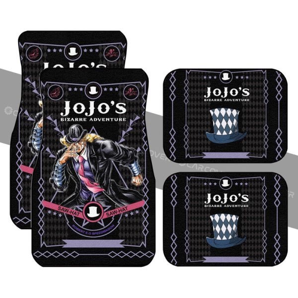 Robert E. O. Speedwagon Car Floor Mats Custom JoJo's Bizarre Anime Car Accessories