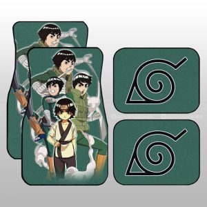 Rock Lee Car Floor Mats Custom Anime Car Accessories For Fans