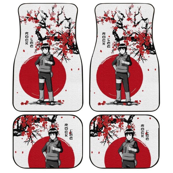 Rock Lee Car Floor Mats Custom Japan Style Anime Car Interior Accessories