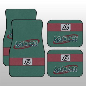 Rock Lee Uniform Car Floor Mats Custom Anime Car Interior Accessories