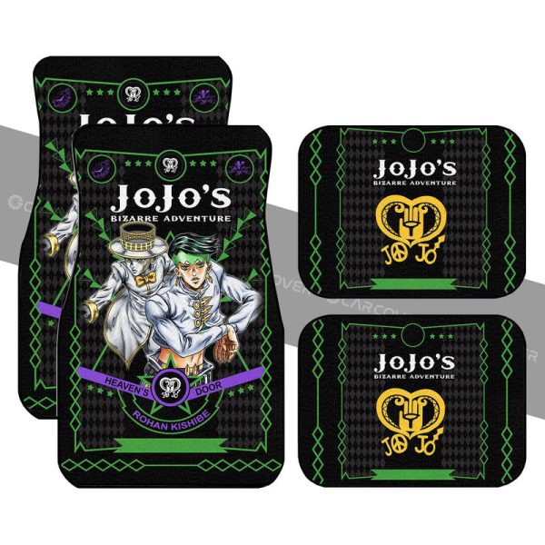 Rohan Kishibe Car Floor Mats Custom Anime JoJo's Bizarre Adventure Car Interior Accessories