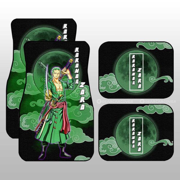 Roronoa Zoro Car Floor Mats Custom Anime One Piece Car Accessories For Anime Fans