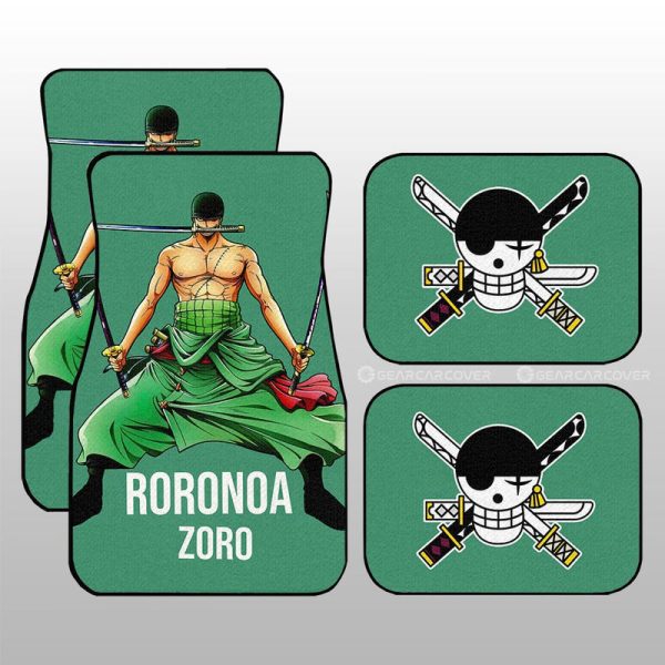 Roronoa Zoro Car Floor Mats Custom Car Accessories For Fans