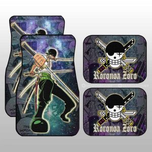 Roronoa Zoro Car Floor Mats Custom Car Accessories Manga Galaxy Style