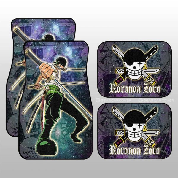 Roronoa Zoro Car Floor Mats Custom Galaxy Style Car Accessories