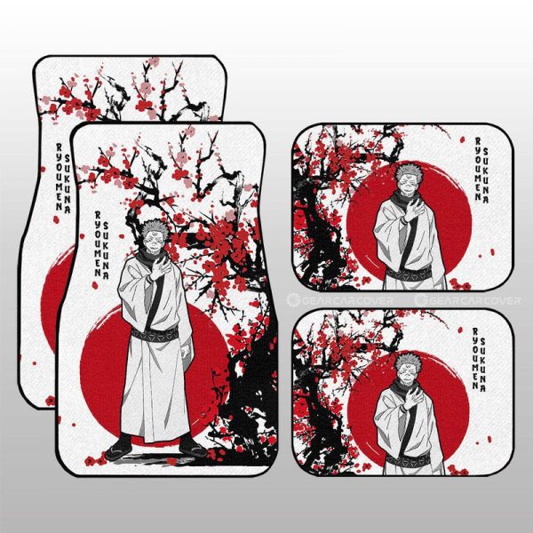 Ryomen Sukuna Car Floor Mats Custom Japan Style Car Accessories