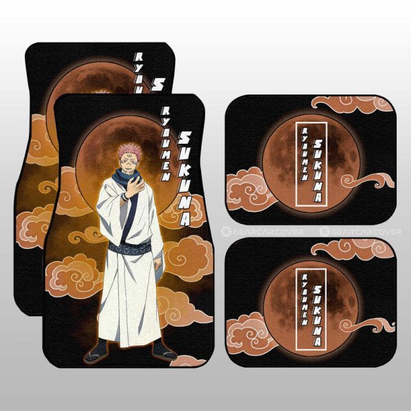 Ryoumen Sukuna Car Floor Mats Custom Jujutsu Kaisen Anime Car Interior Accessories