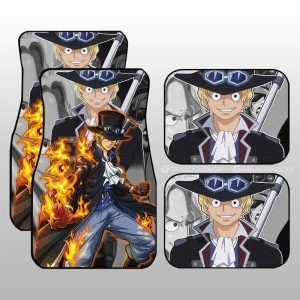 Sabo Car Floor Mats Custom Anime One Piece Car Accessories