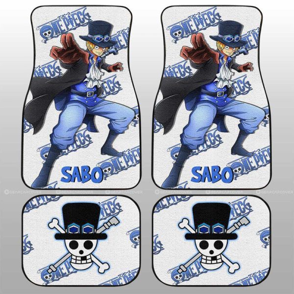 Sabo Car Floor Mats Custom One Piece Anime