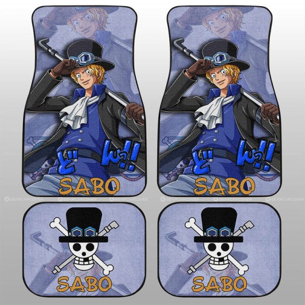 Sabo Car Floor Mats Custom One Piece Anime Car Accessories