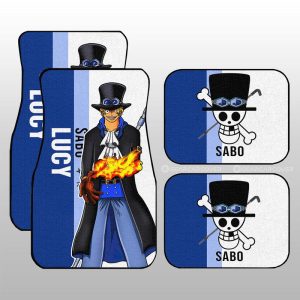 Sabo Car Floor Mats Custom One Piece Car Accessories For Anime Fans