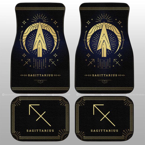 Sagittarius Car Floor Mats Custom Zodiac Car Accessories