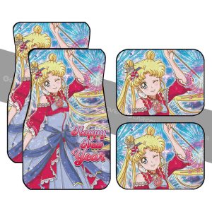 Sailor Moon Car Floor Mats Custom Happy New Year Anime Car Accessories