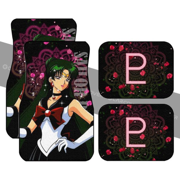 Sailor Pluto Car Floor Mats Custom Sailor Moon Anime Car Interior Accessories