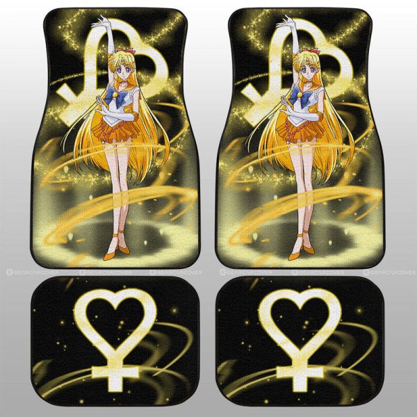 Sailor Venus Car Floor Mats Custom Sailor Moon Anime Car Accessories