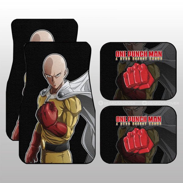 Saitama Car Floor Mats Custom Main Hero One Punch Man Anime Car Accessories