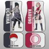 Sakura And Sasuke Car Floor Mats Custom Anime Car Accessories For Fans