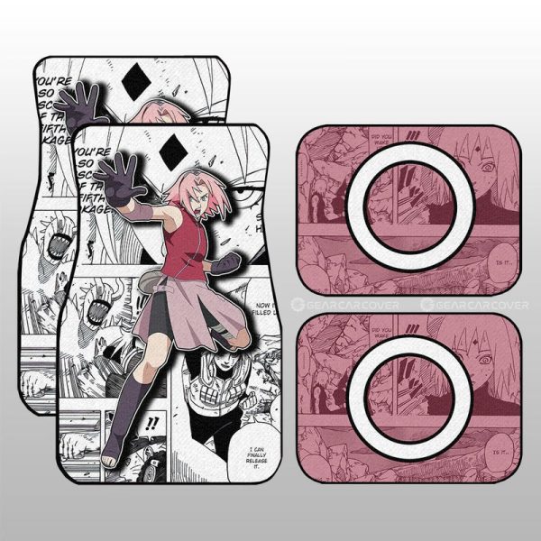 Sakura Car Floor Mats Custom Car Accessories Mix Manga