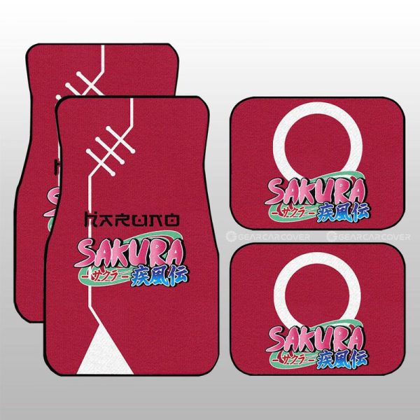 Sakura Uniform Car Floor Mats Custom Anime Car Interior Accessories