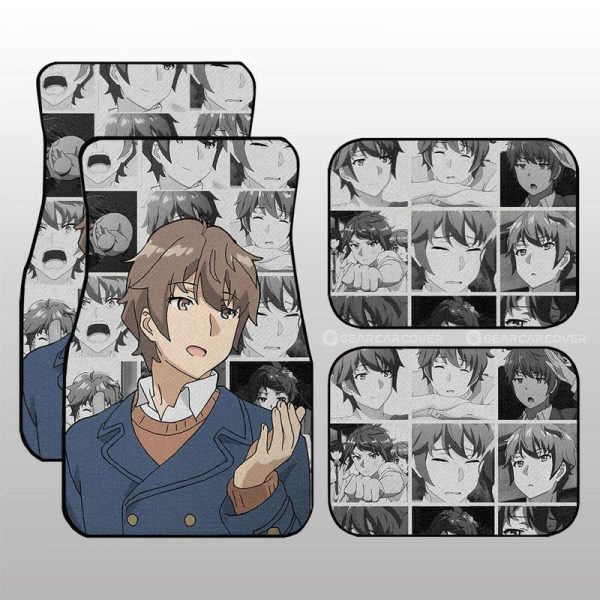 Sakuta Azusagawa Car Floor Mats Custom Bunny Girl Senpai Car Accessories