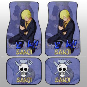 Sanji Car Floor Mats Custom One Piece Anime Car Accessories