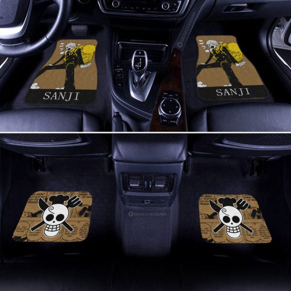 Sanji Car Floor Mats Custom One Piece Anime Car Accessories