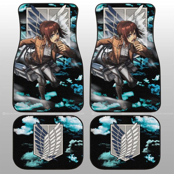 Sasha Blouse Car Floor Mats Custom Attack On Titan Anime Car Accessories