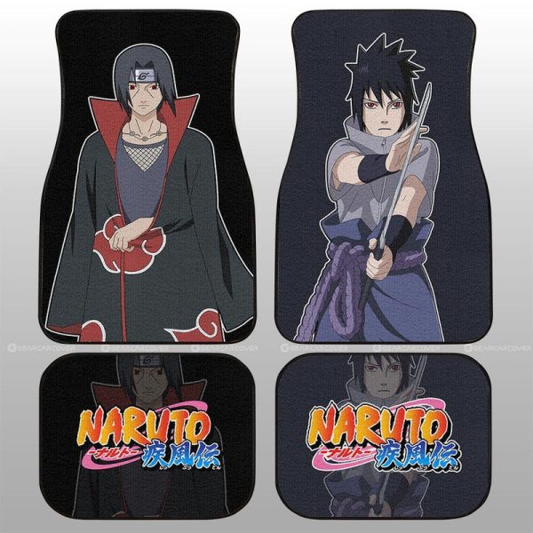 Sasuke And Itachi Car Floor Mats Custom Anime