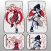 Sasuke And Sakura Car Floor Mats Custom For Anime Fans