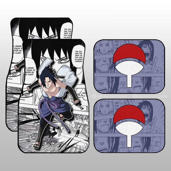 Sasuke Car Floor Mats Custom Anime Car Accessories Mix Manga