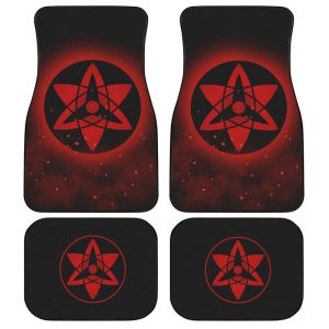 Sasuke Etenal Mangekyou Car Floor Mats Custom Sharingan Anime Car Accessories