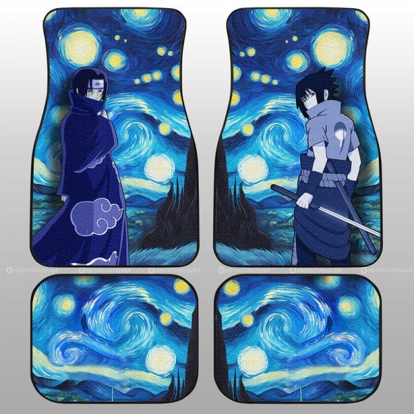 Sasuke Itachi Car Floor Mats Custom Starry Night Styles