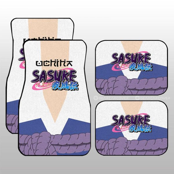 Sasuke Shippuden Uniform Car Floor Mats Custom Anime Car Interior Accessories